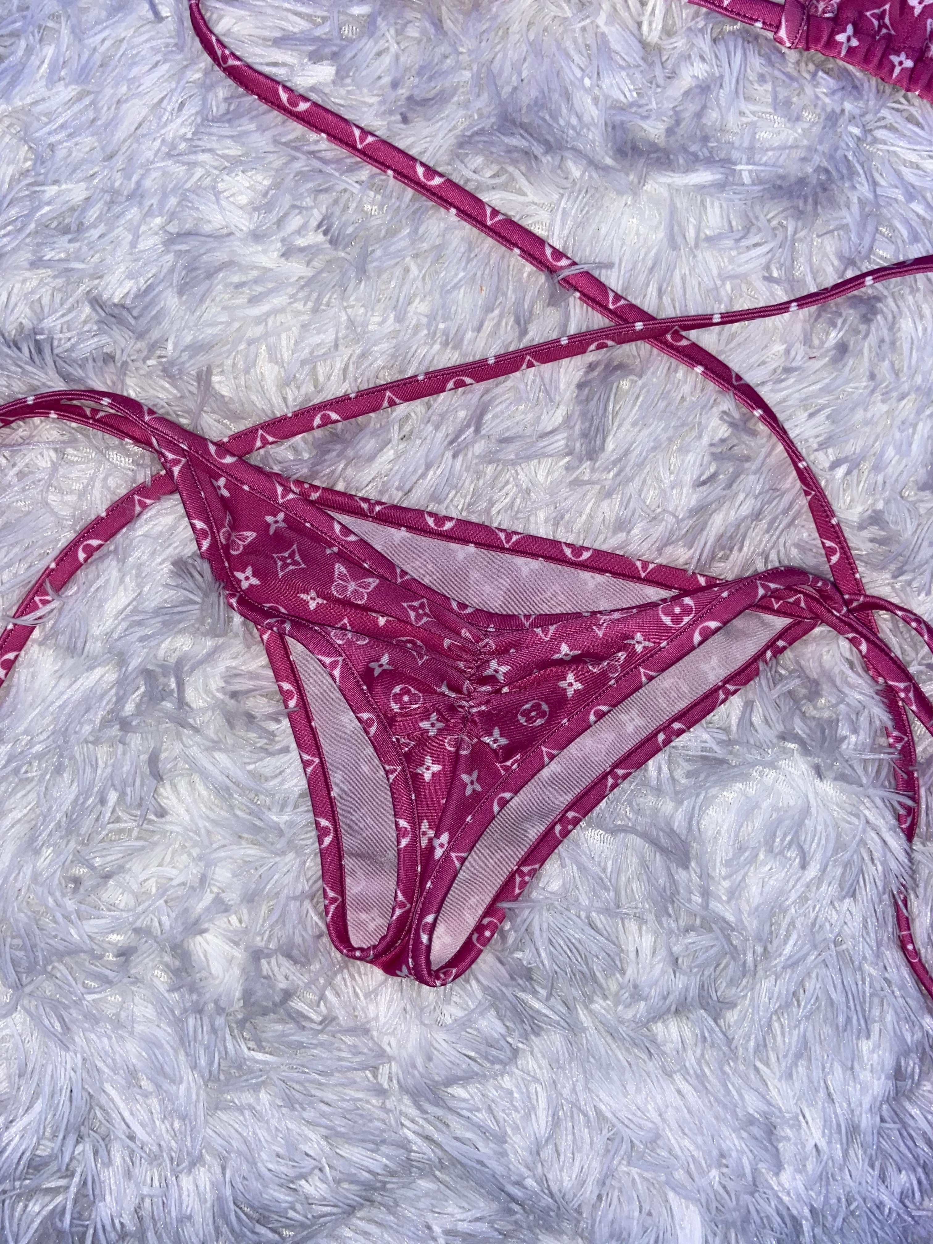 Butterfly monogram bikini pink - Image 6