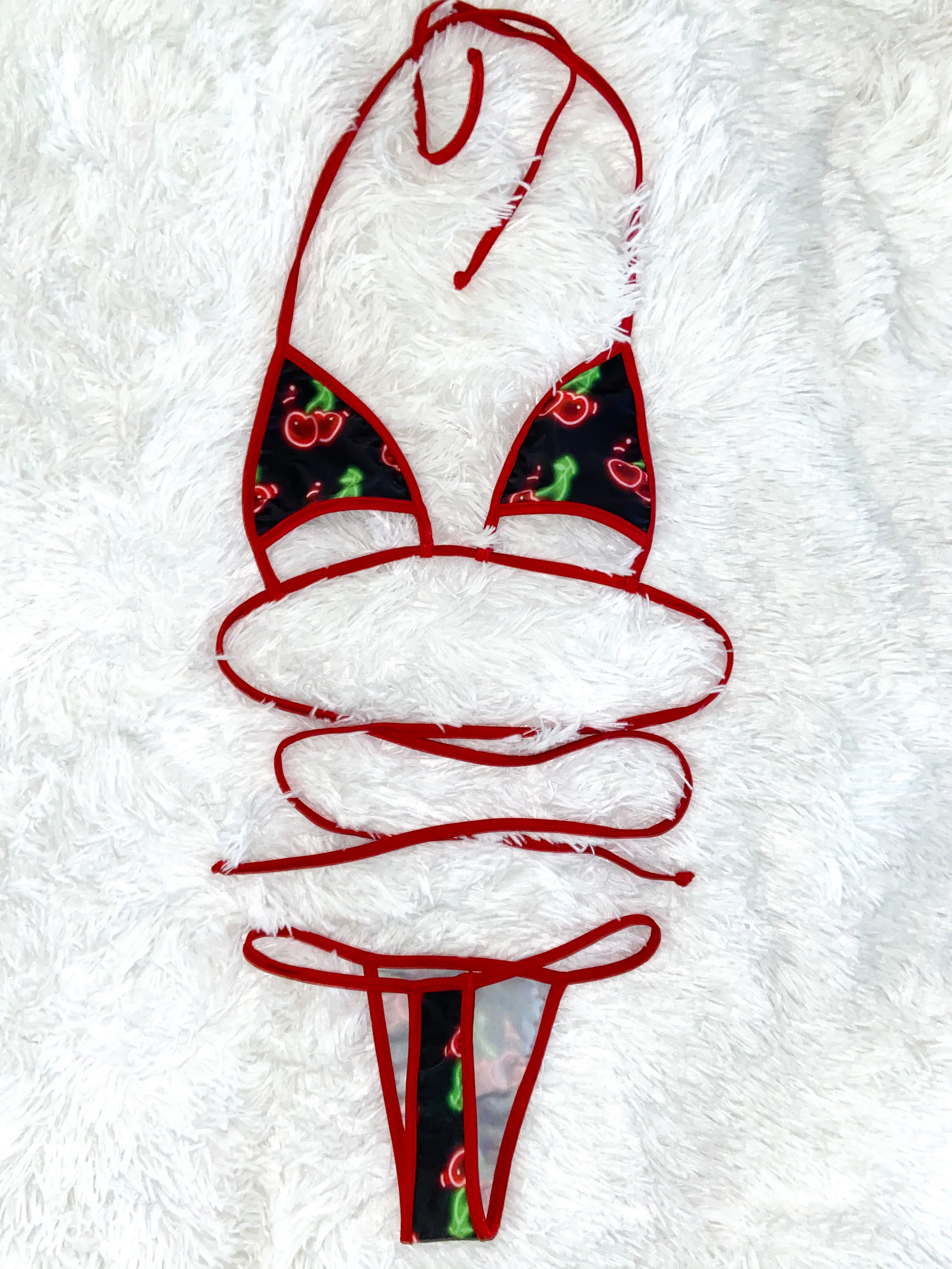 Neon Cherry bikini - Image 6