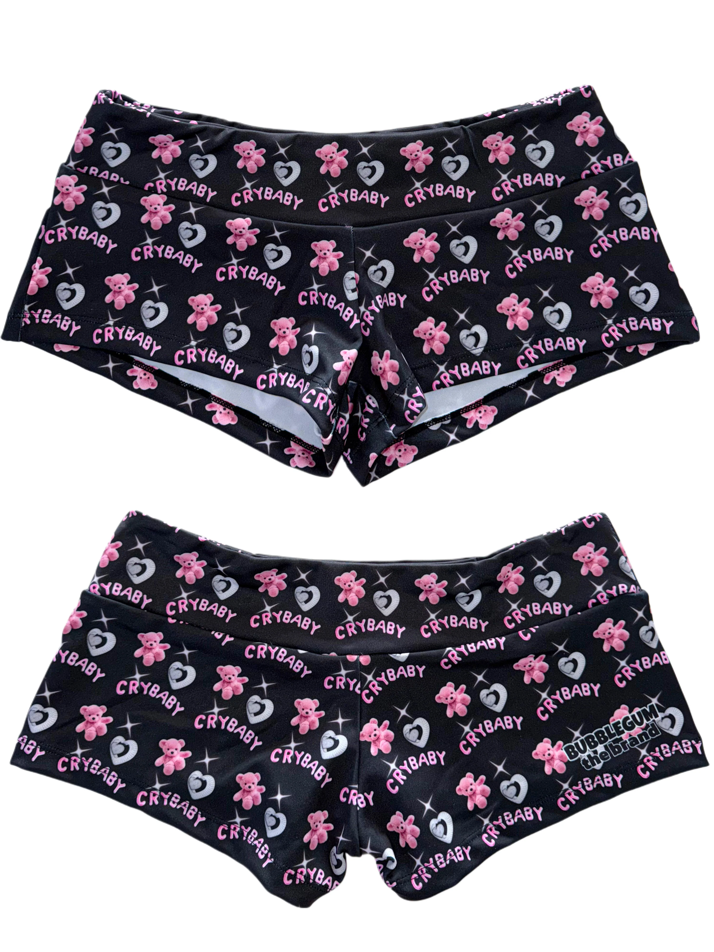 Crybaby micro shorts hotpants streetwear