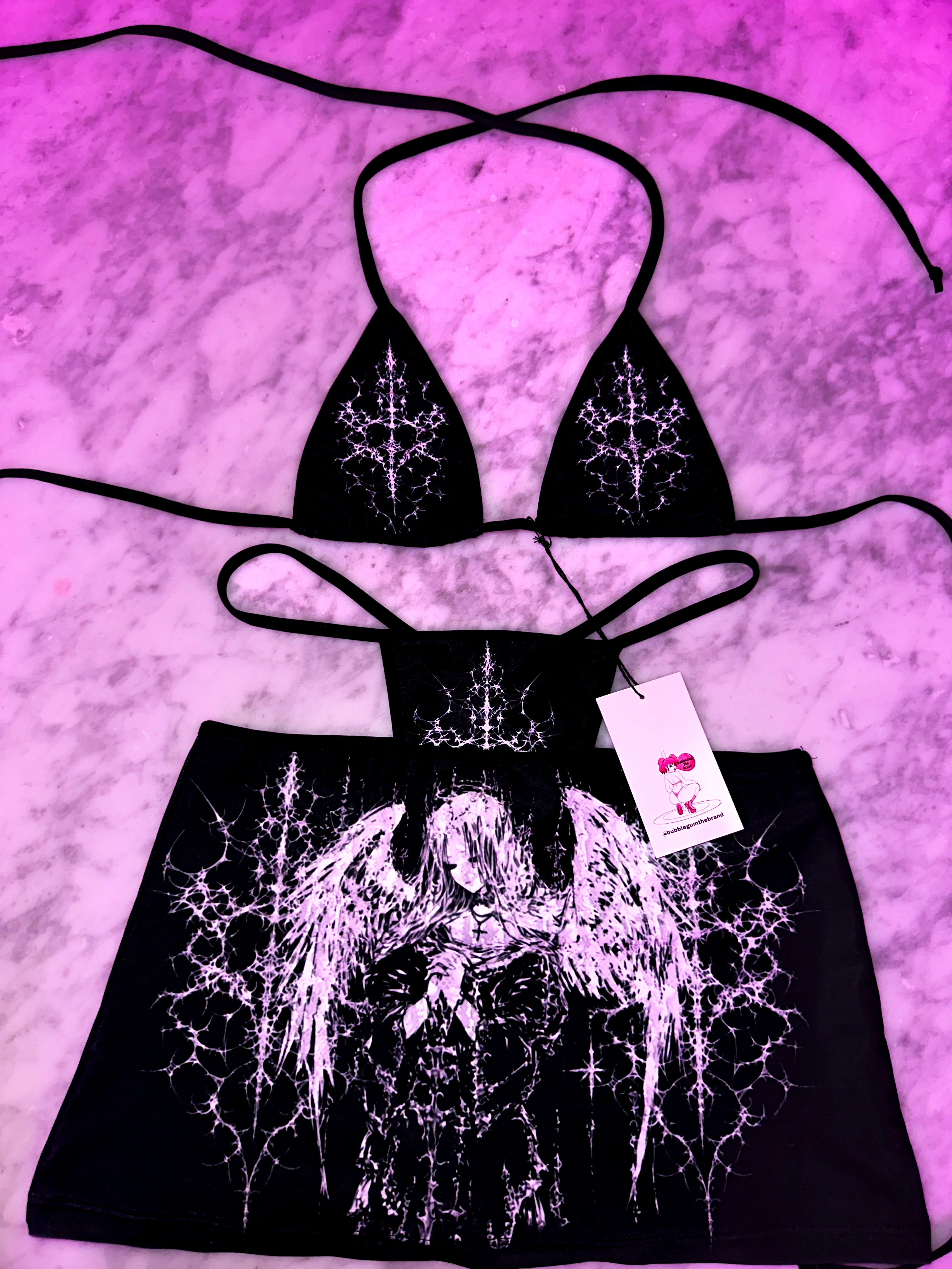 Cyber sigilism miniskirt set - Image 17