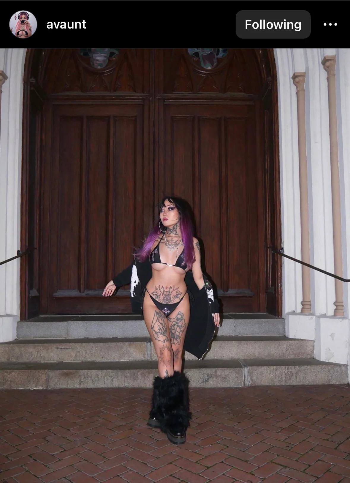 Forgive me father pink rhinestone bikini - Image 4
