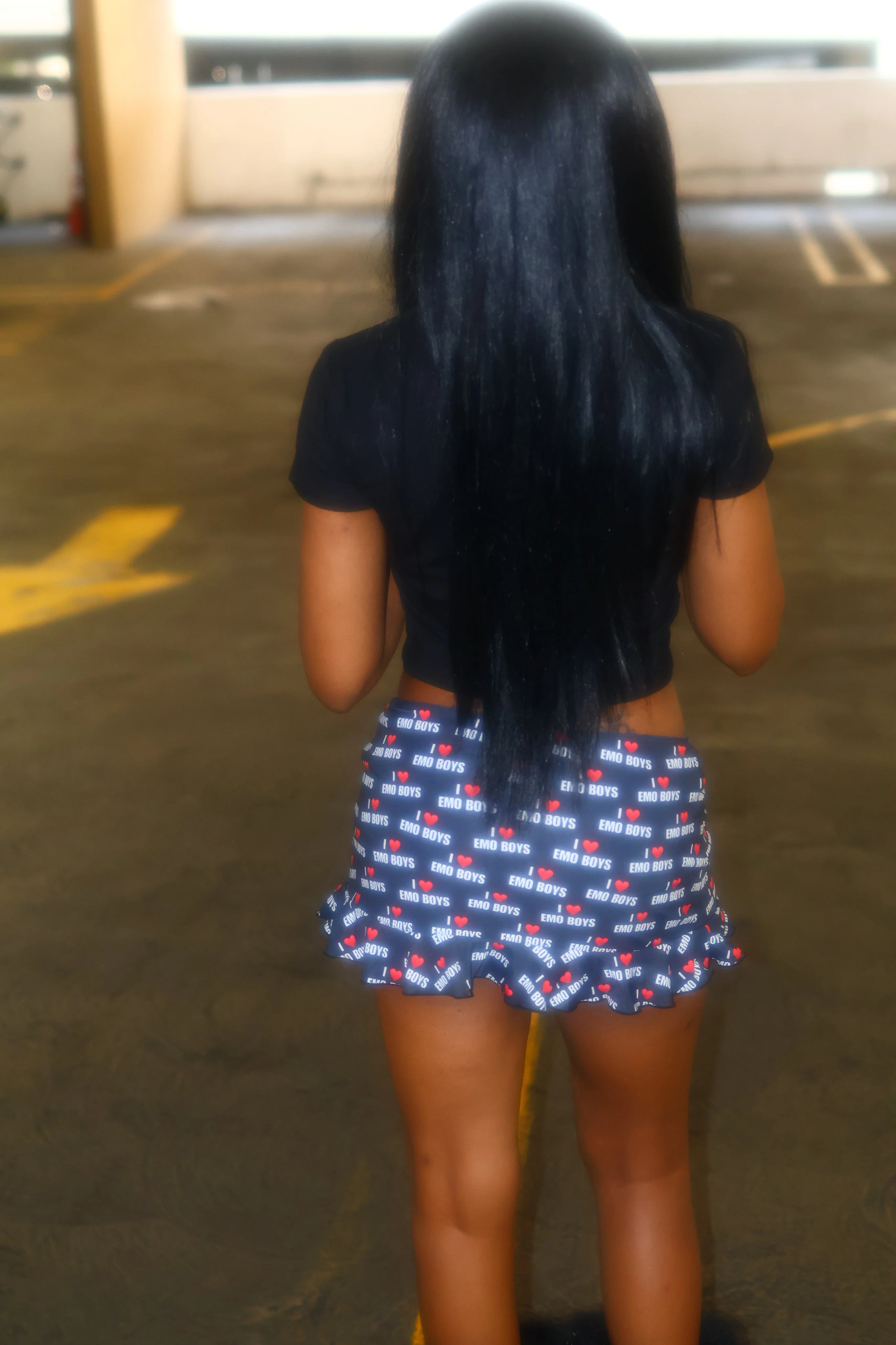 I love emo boys ruffle streetwear miniskirt - Image 3