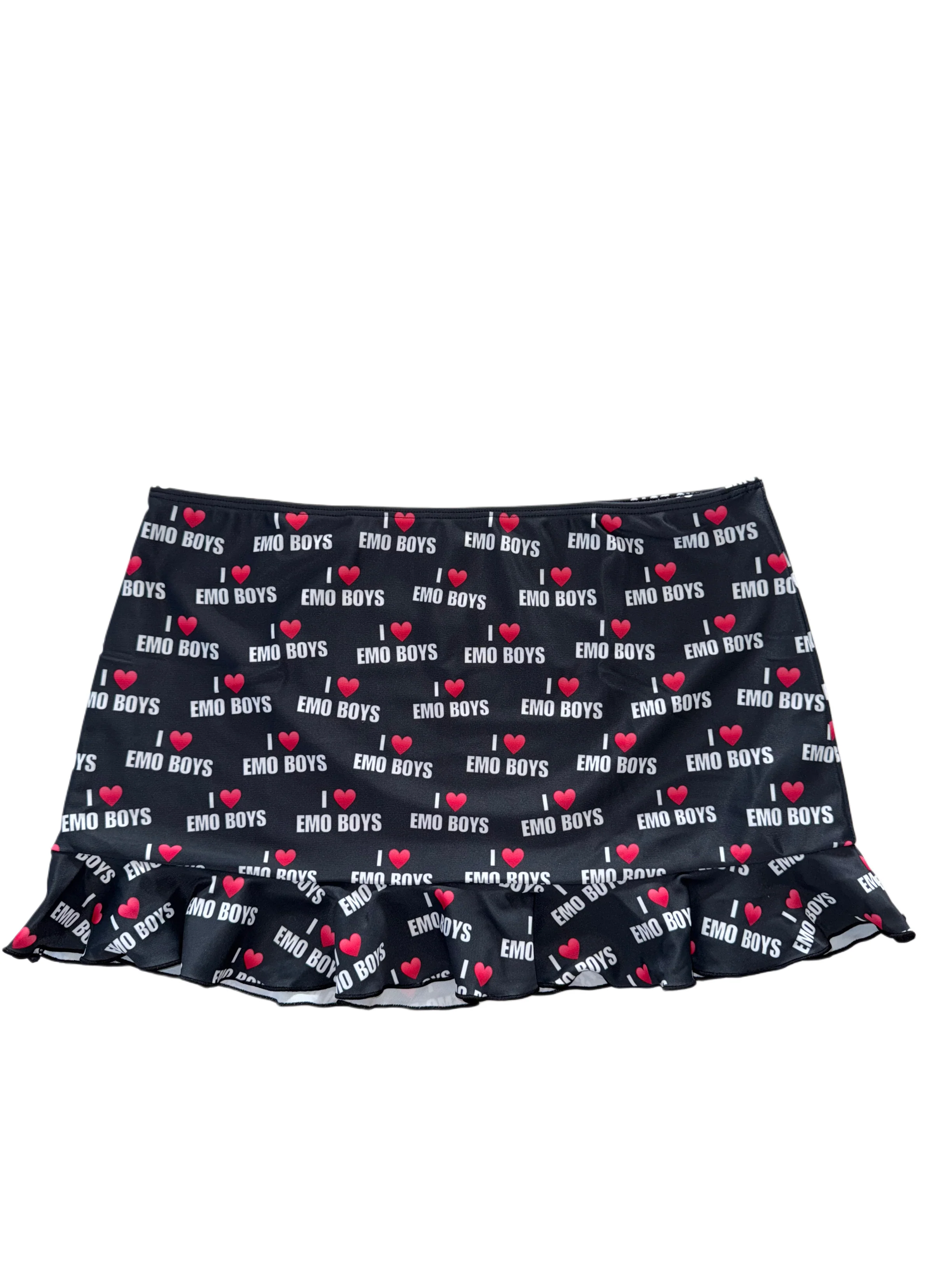 I love emo boys ruffle streetwear miniskirt - Image 6