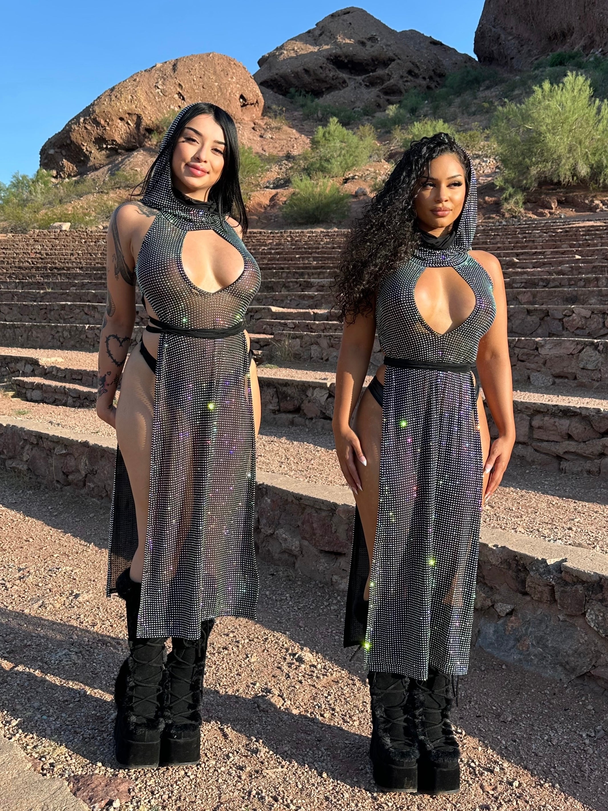 Assassin iced out rhinestone dress - Image 2