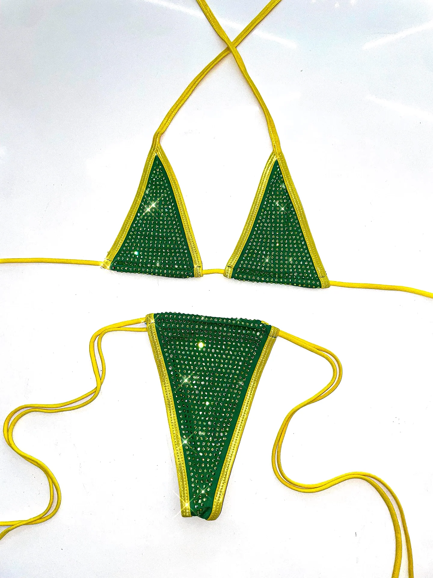 Brazil iced out rhinestone semi microkoni - Image 5