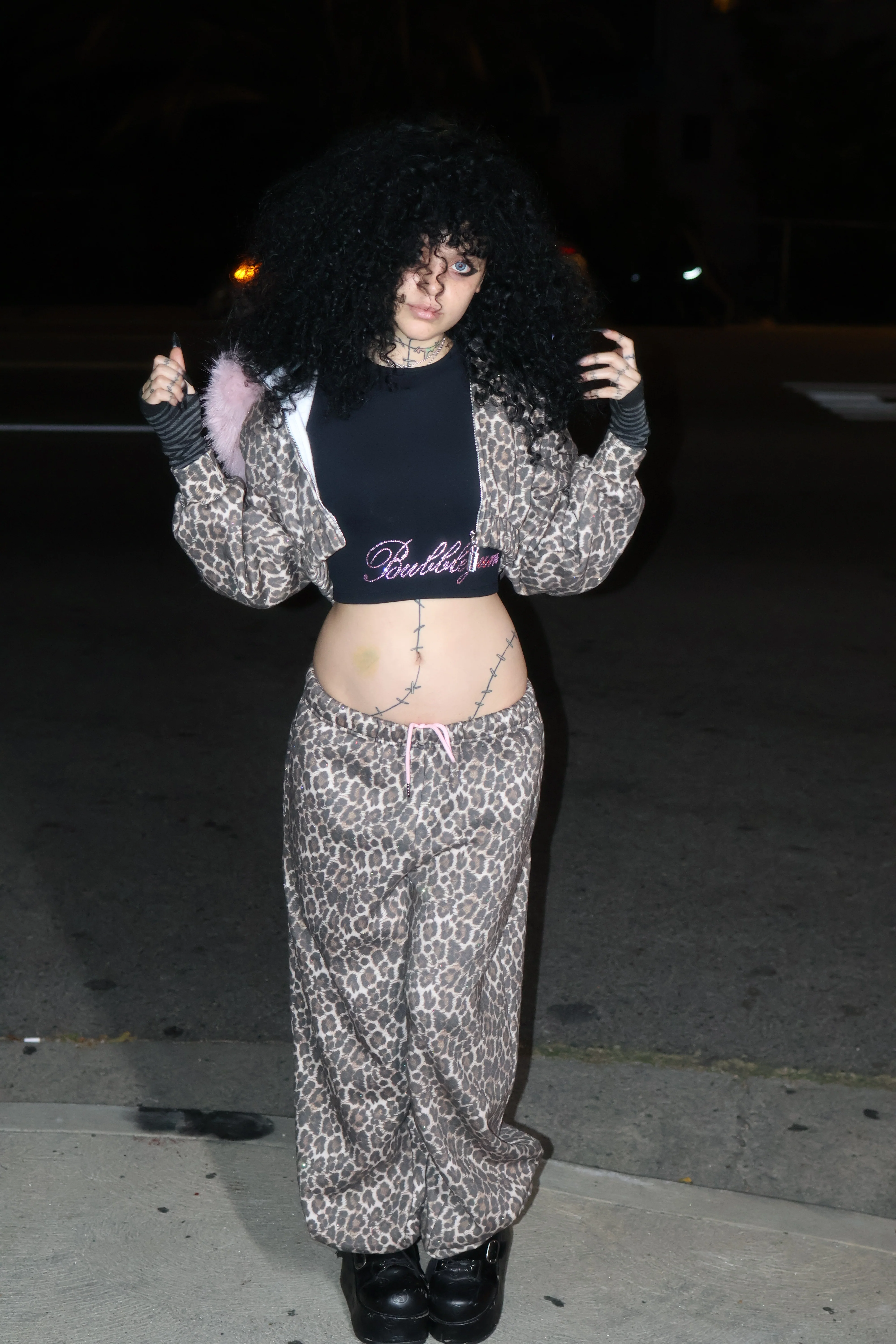 Leopard princess rhinestone sweatpants - Image 13