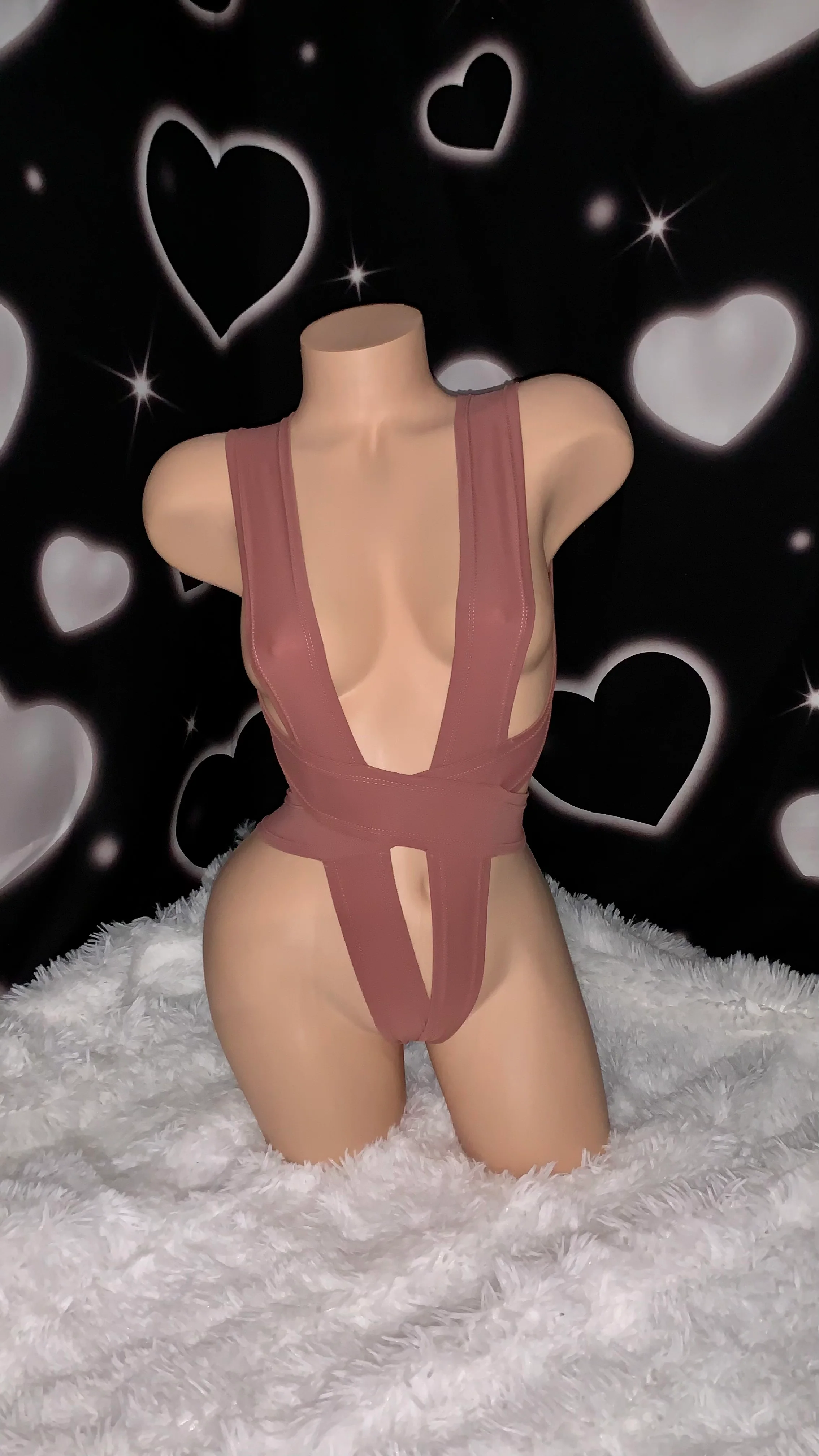 Matte Nude Wrap one piece - Image 11
