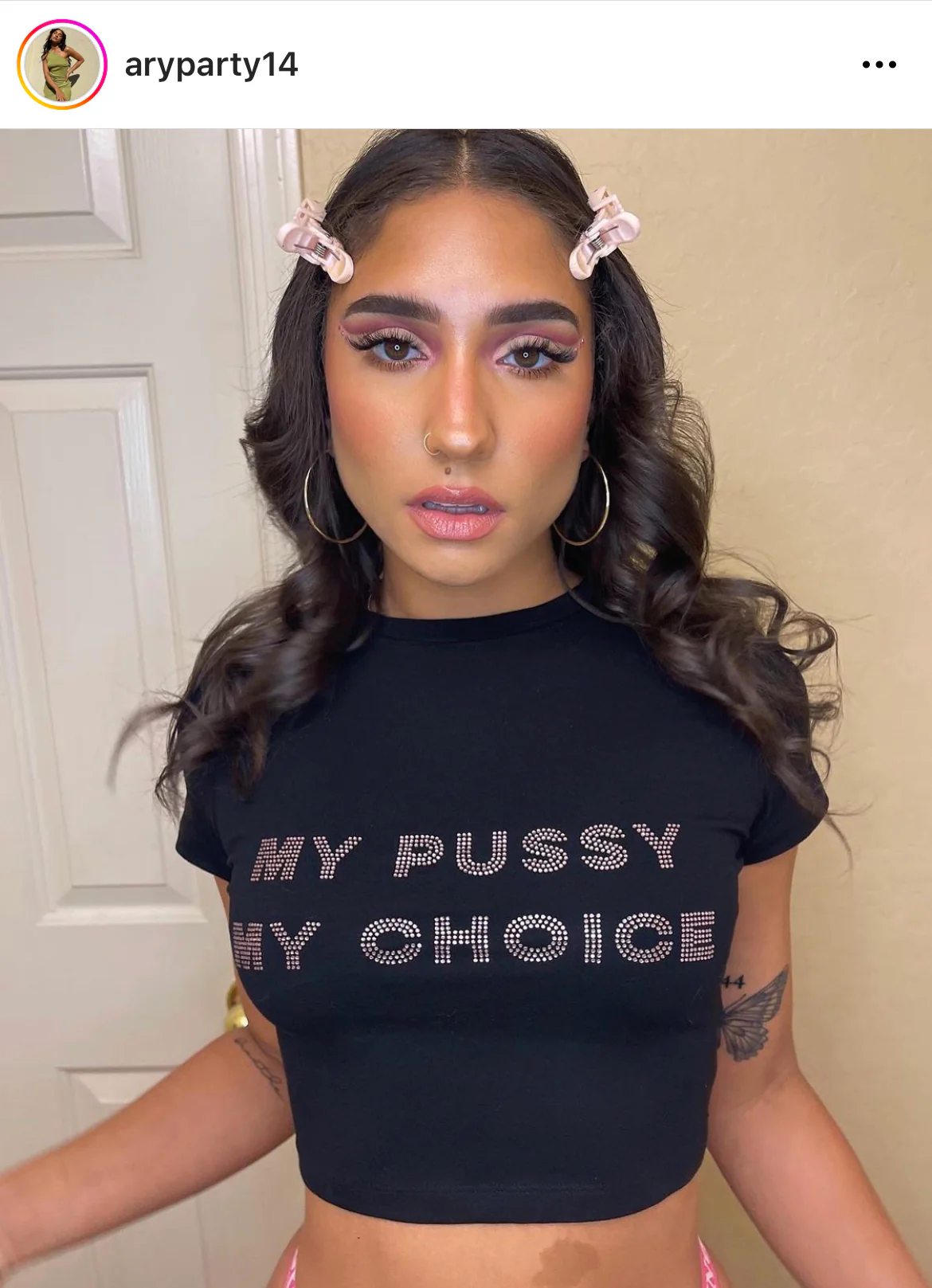 My Pxssy, My Choice crop top - Image 4