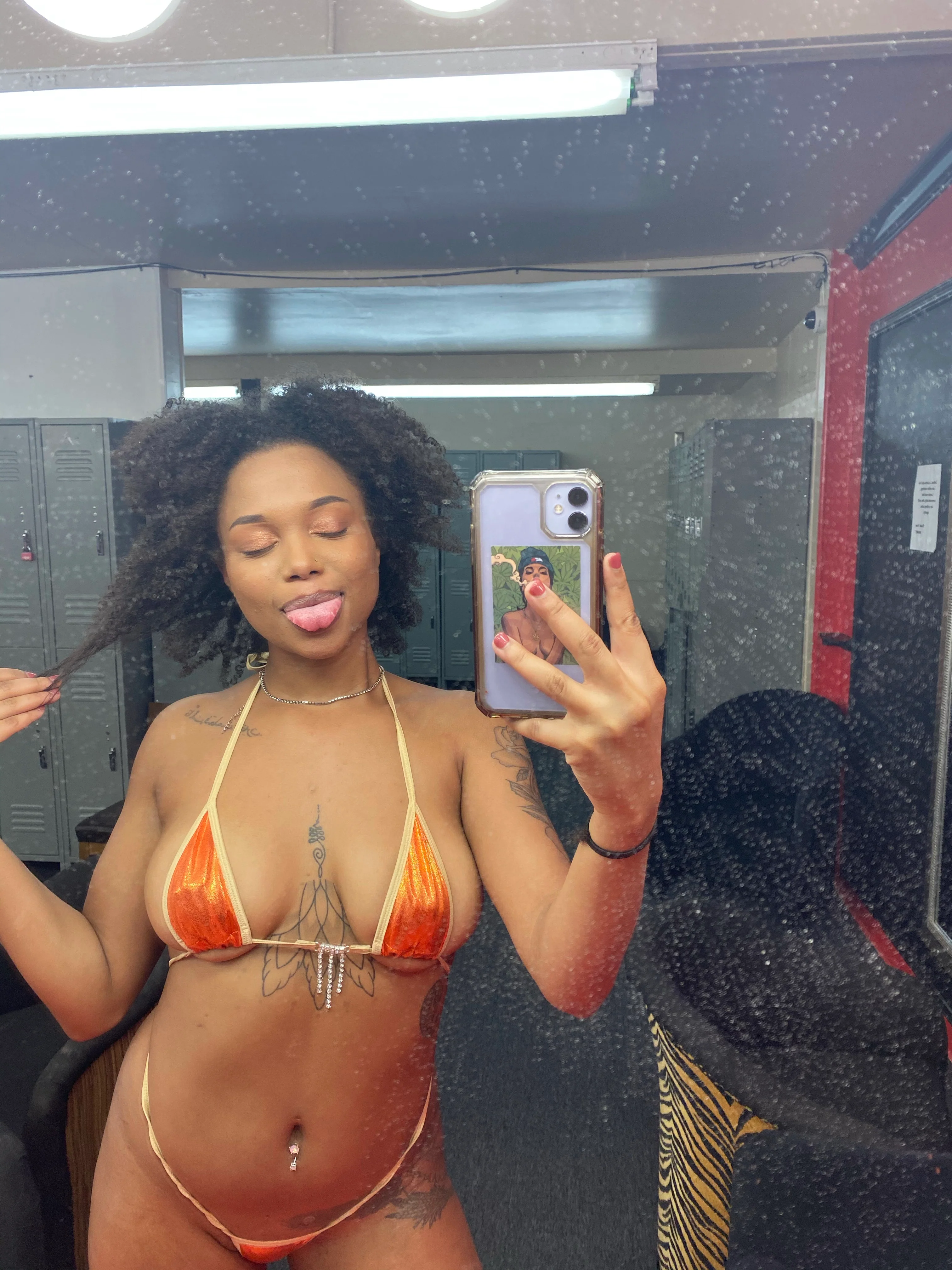 Orange dreamsicle sparkle microkini - Image 5