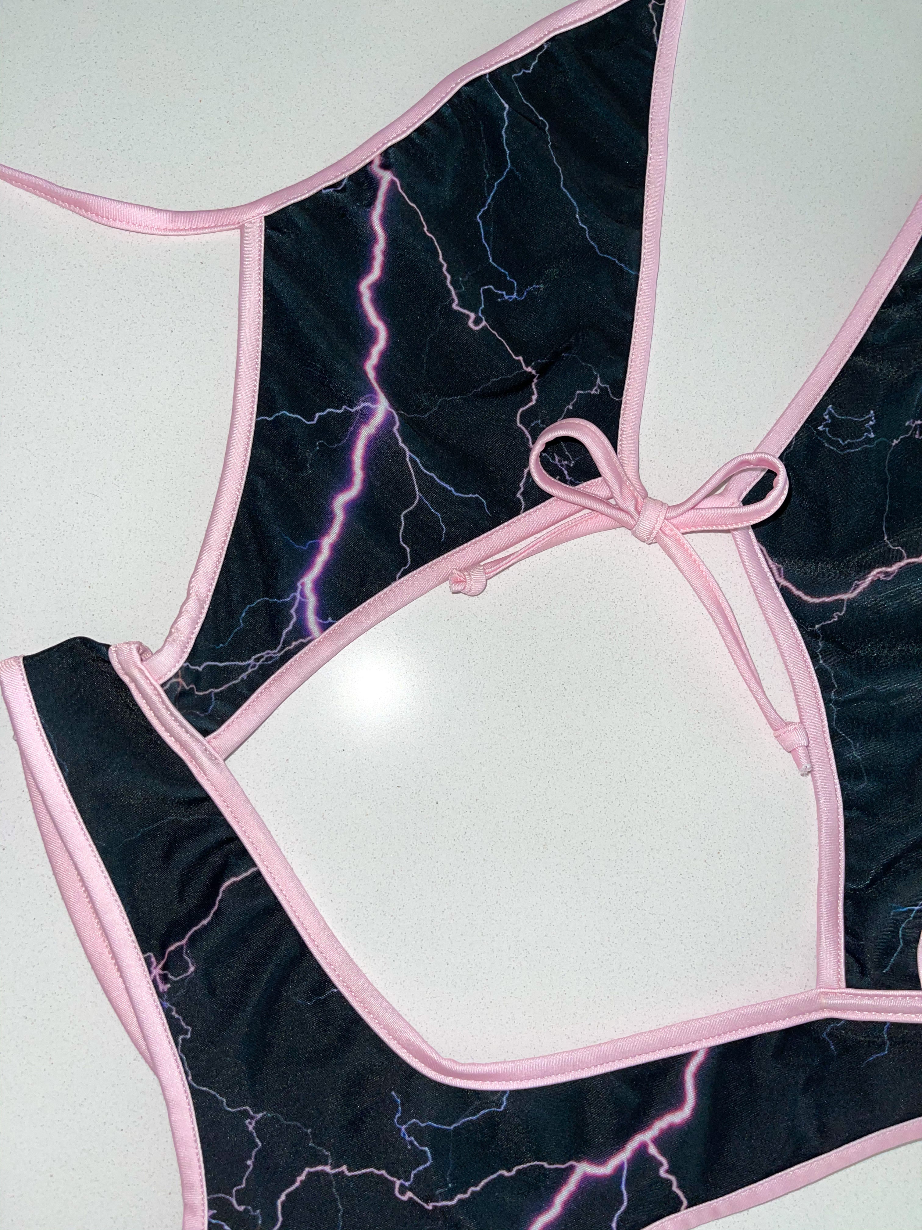 Pastel pink lightning one piece - Image 3