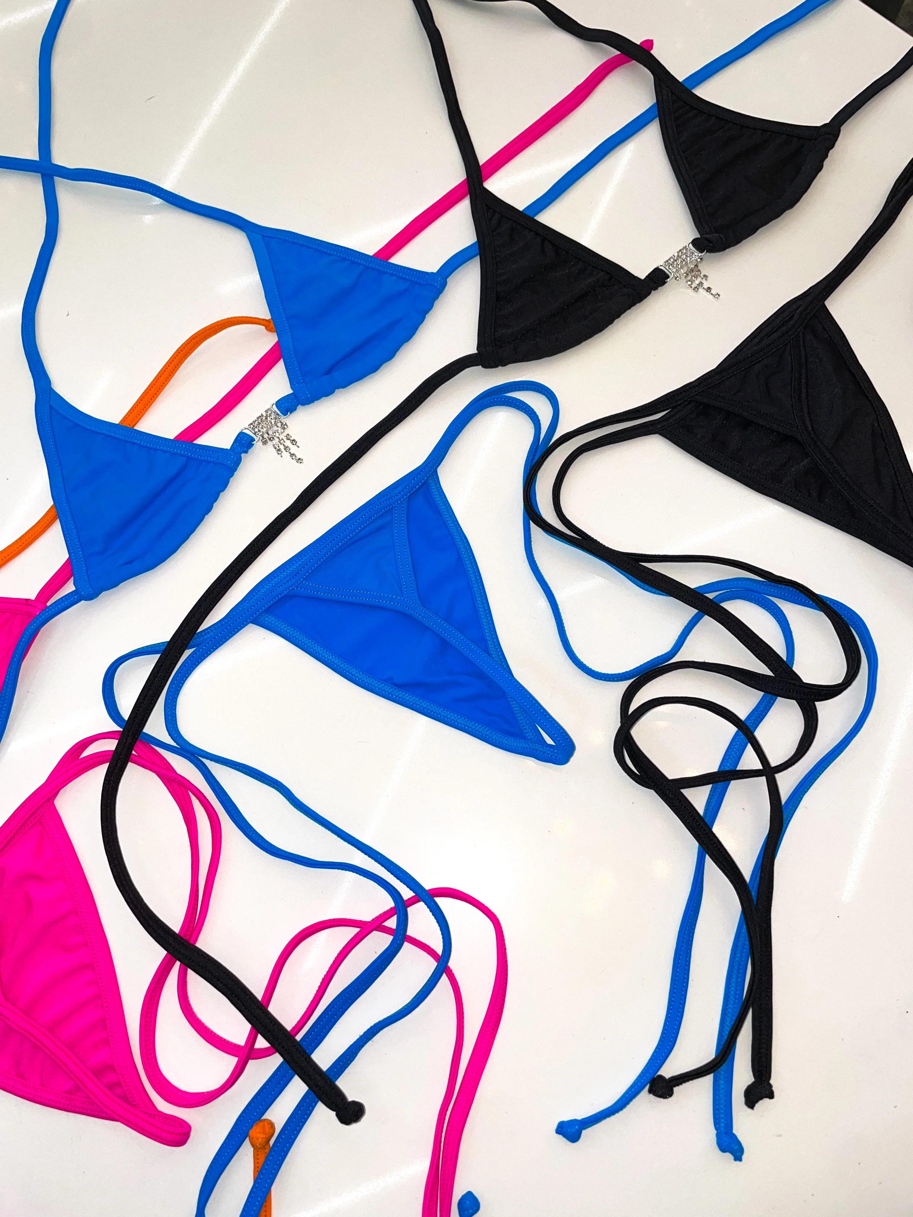 Plain color sparkle microkini - Image 17