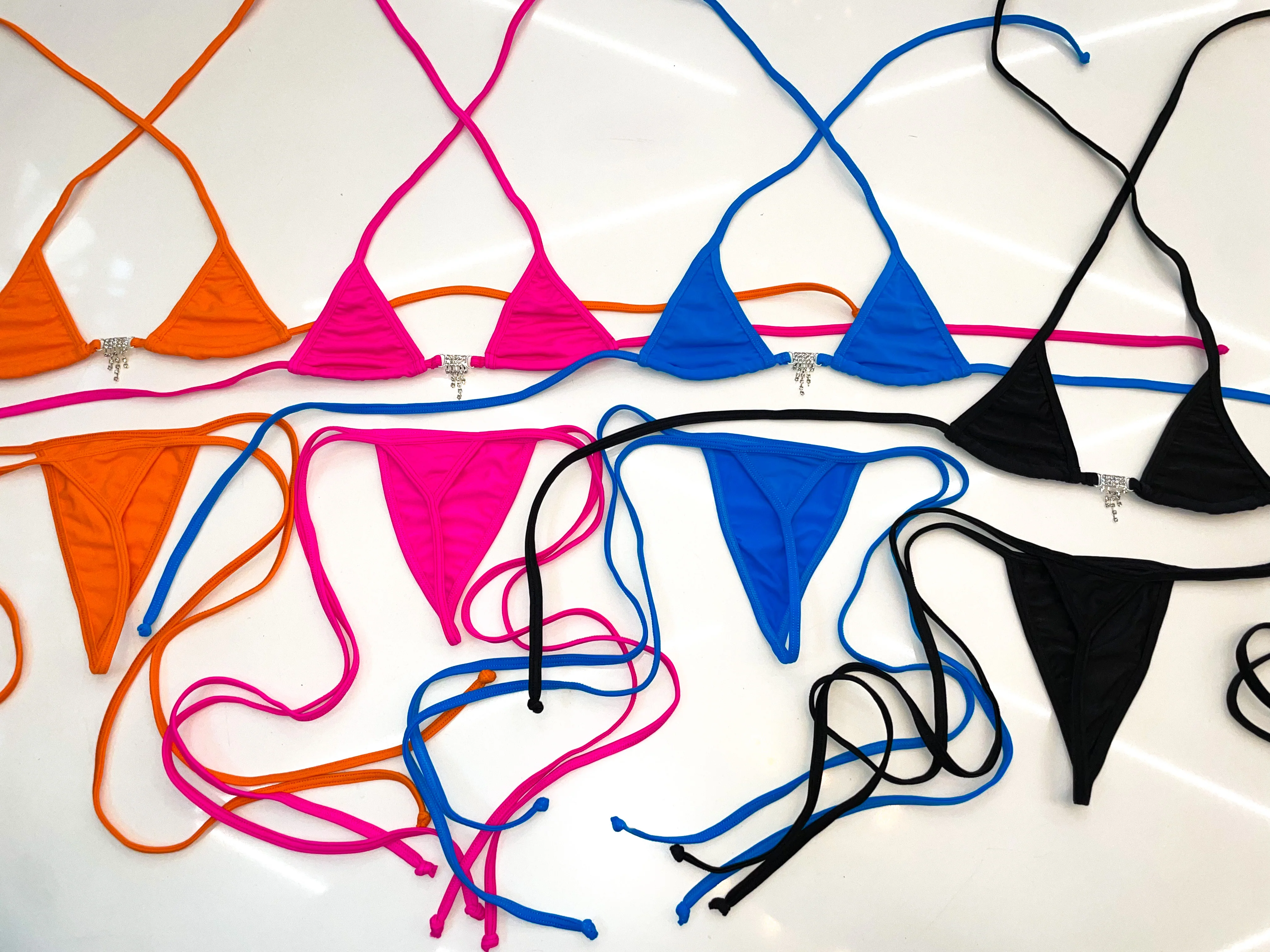 Plain color sparkle microkini - Image 19