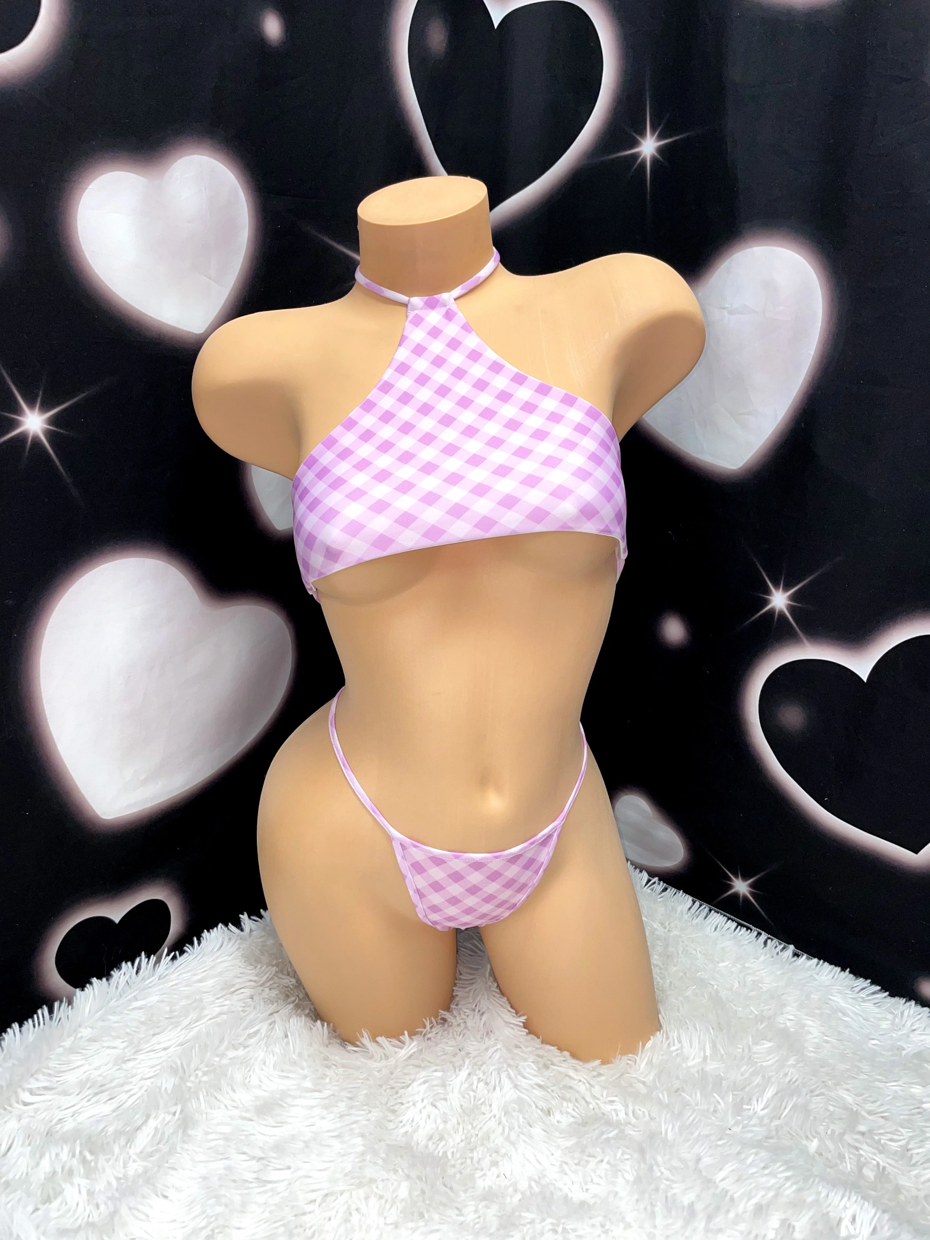 Purple gingham skirt set - Image 8