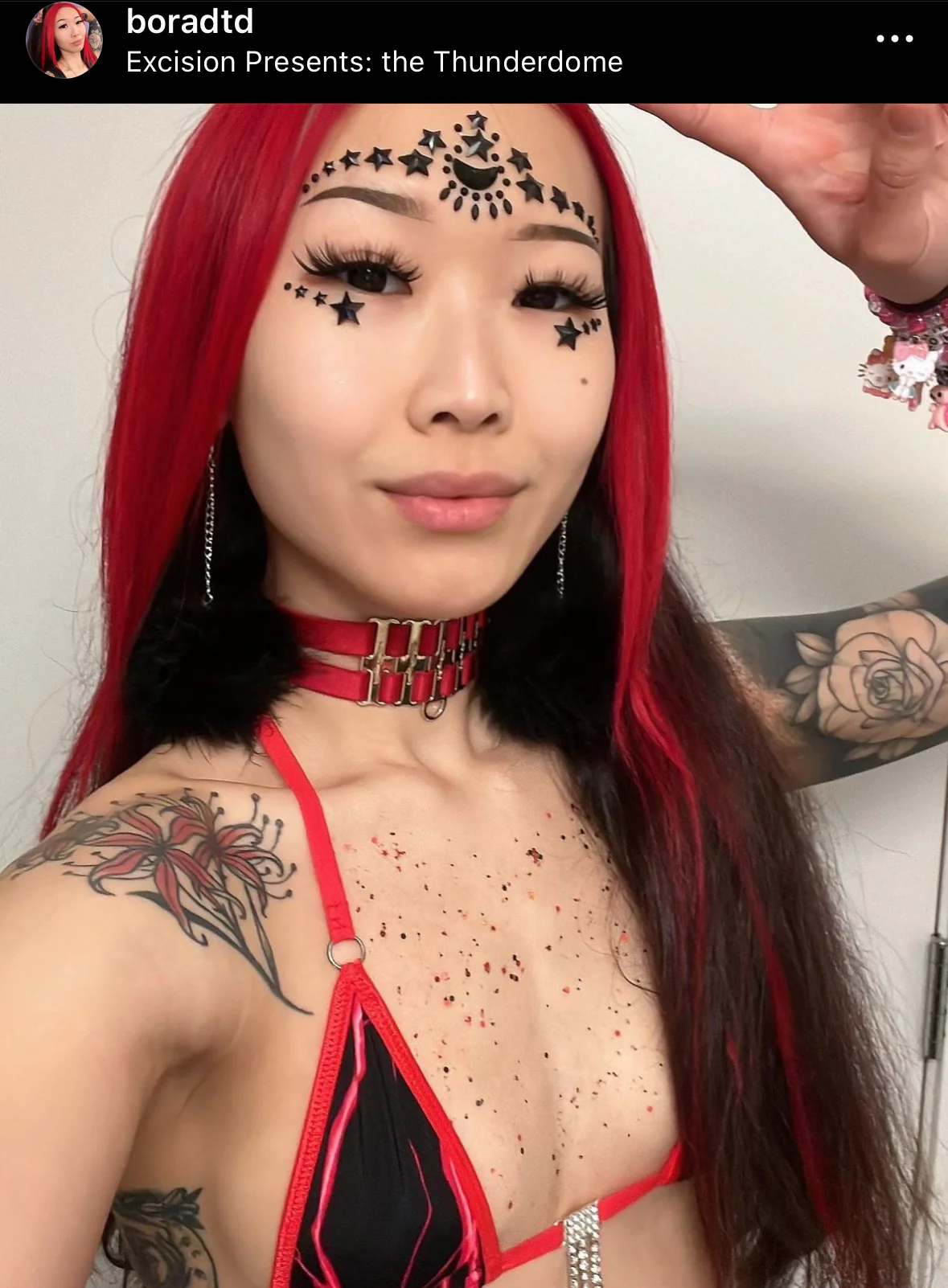 Red lightning sparkle microkini - Image 7