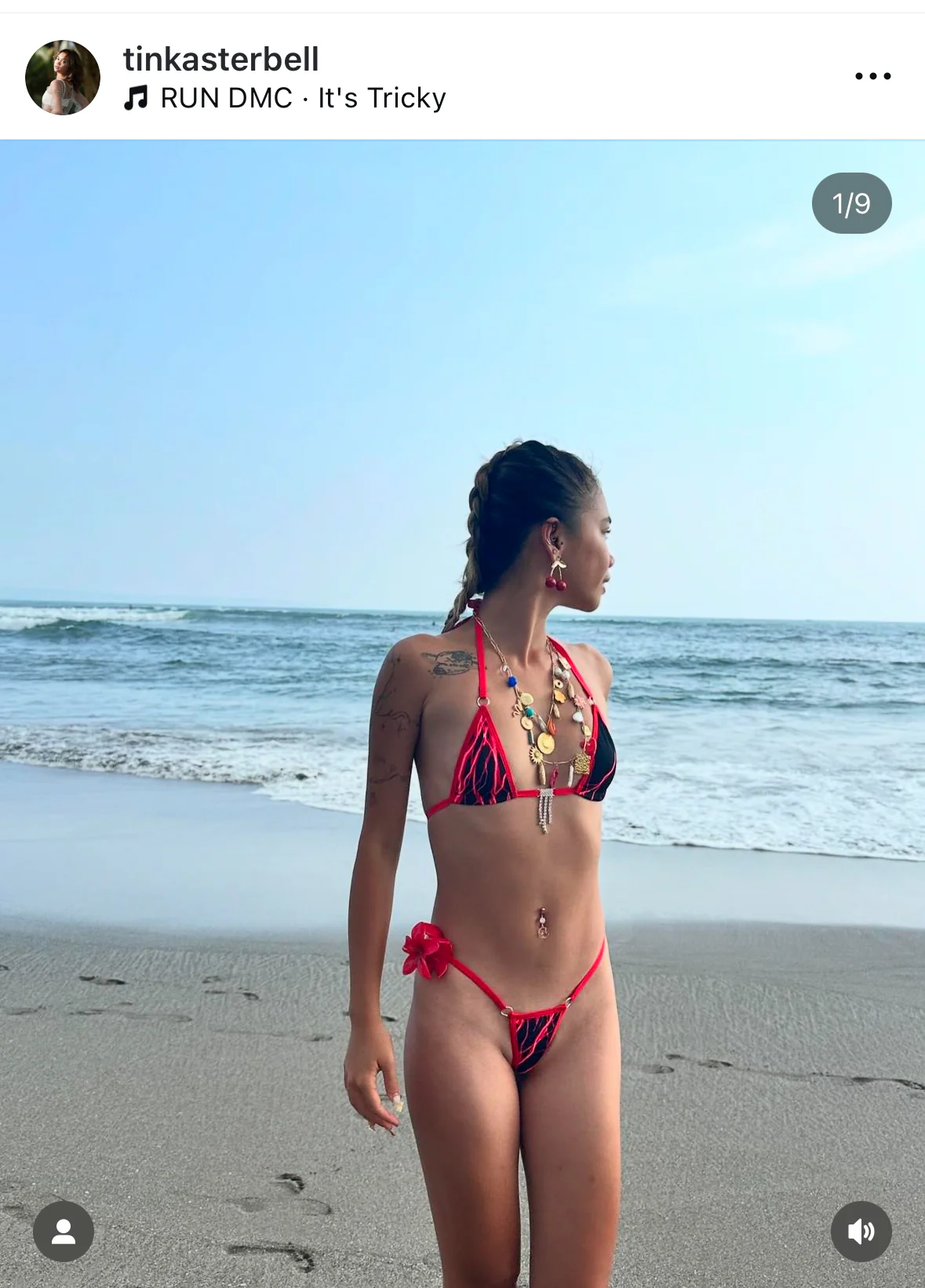 Red lightning sparkle microkini - Image 8