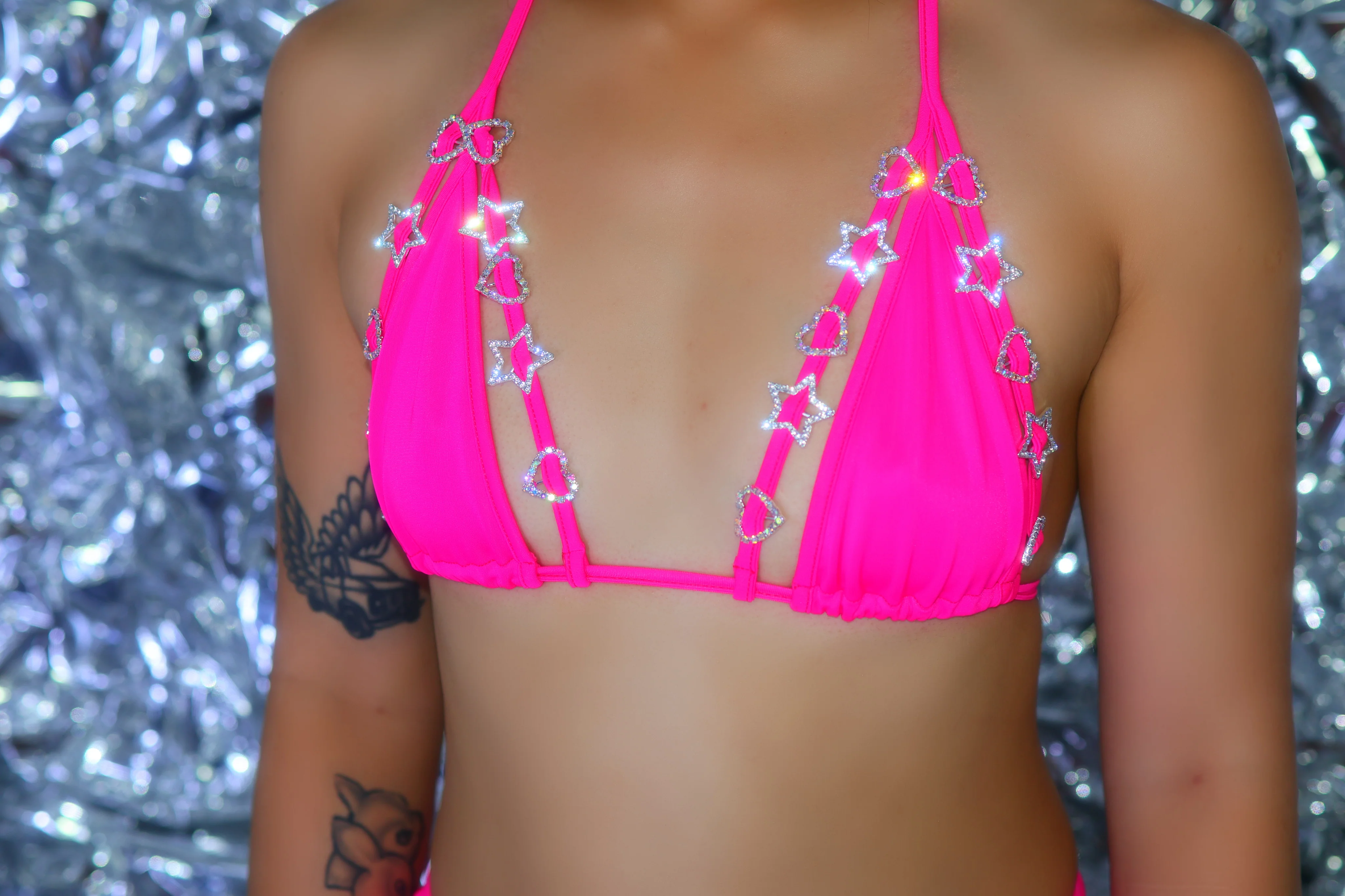 Rhinestone frame bikini - Image 4