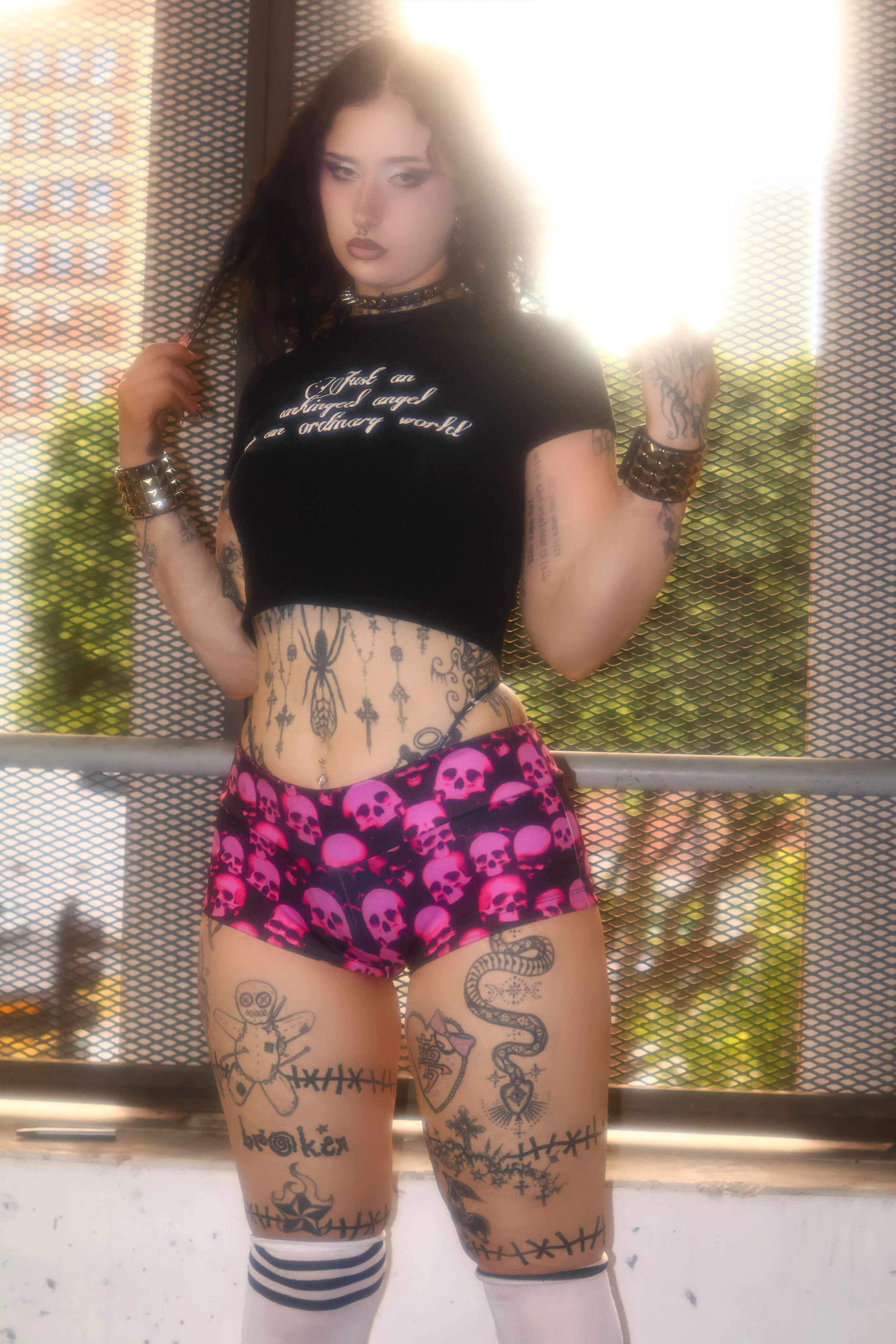 Slime skulls micro shorts hotpants streetwear - Image 6
